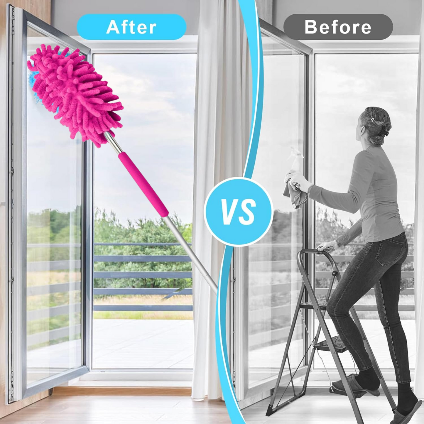 Multipurpose Microfiber Fan Cleaning Duster for Quick and Easy Cleaning Your Brand