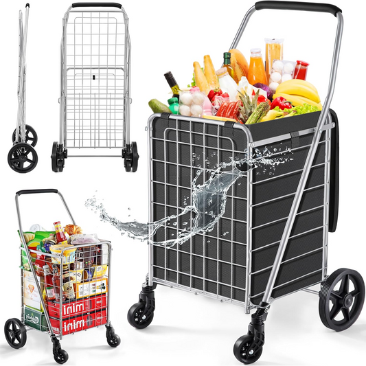 Foldable Shopping Trolley with Wheels ( MOQ :- 2 Pc) Signature kart