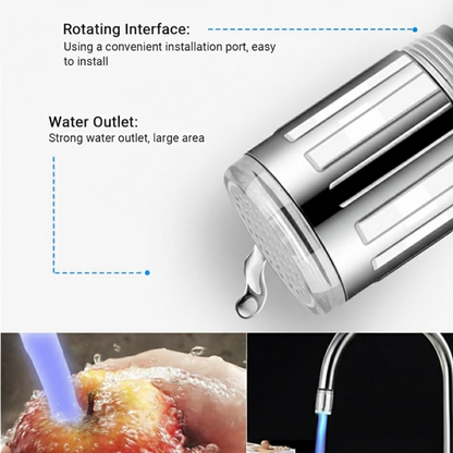 LED Light Stream Faucet Tap Adapter (1 Pc) signaturekarts