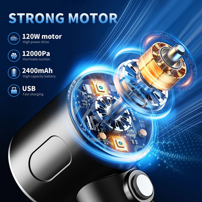 3 in 1 Mini Car Vacuum – Wireless, Rechargeable, Blower & Dust Cleaner for Car & Home signaturekarts