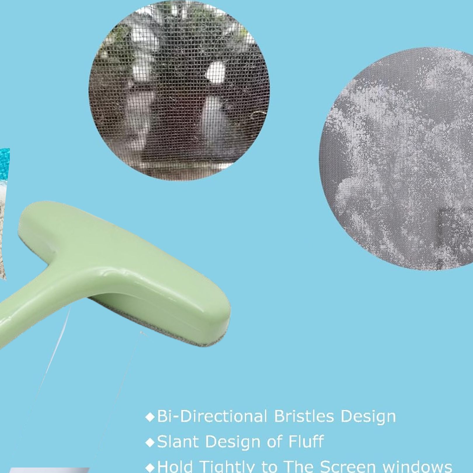 Window Screen Cleaning Brush With Extendable Handle (1 Pc) signaturekarts