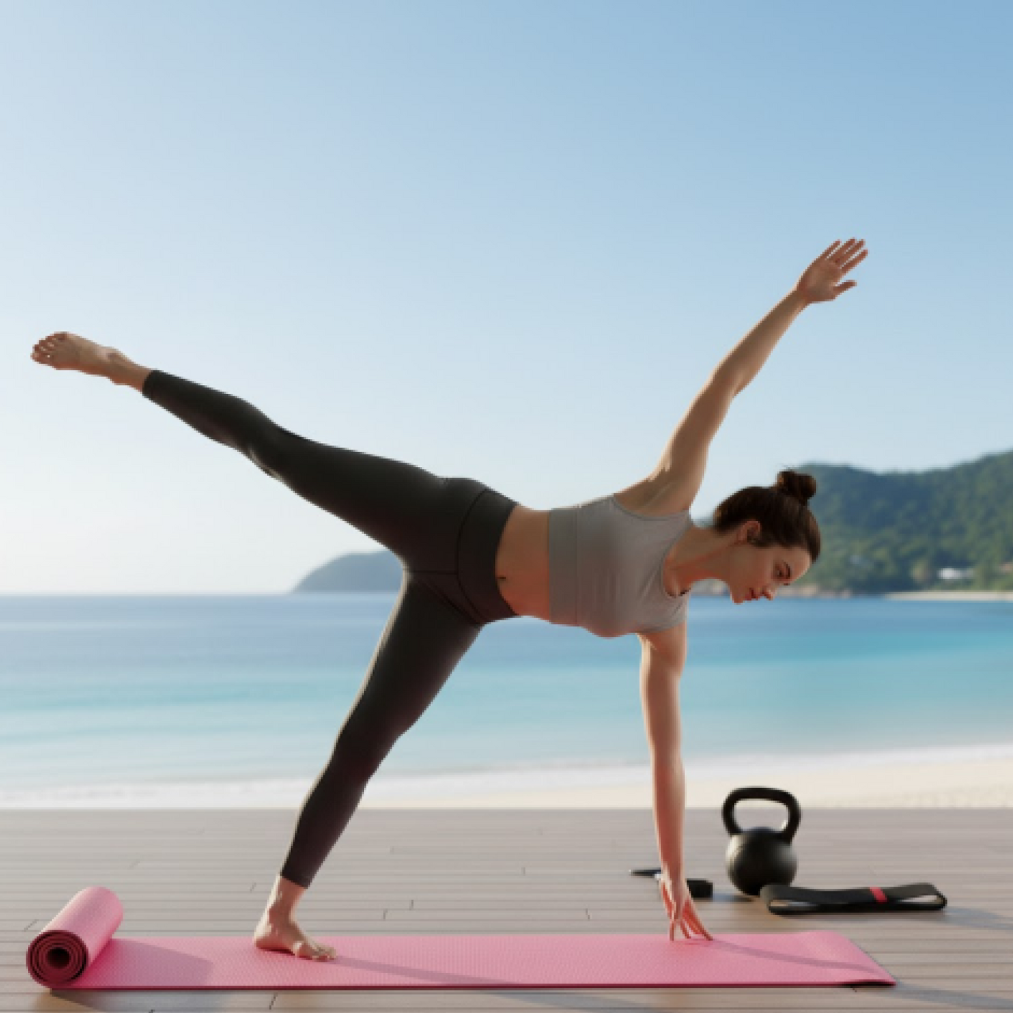 Yoga Mat Eco-Friendly for Fitness & Gym – Non-Slip Exercise Mat (180x60cm) Signature Kart