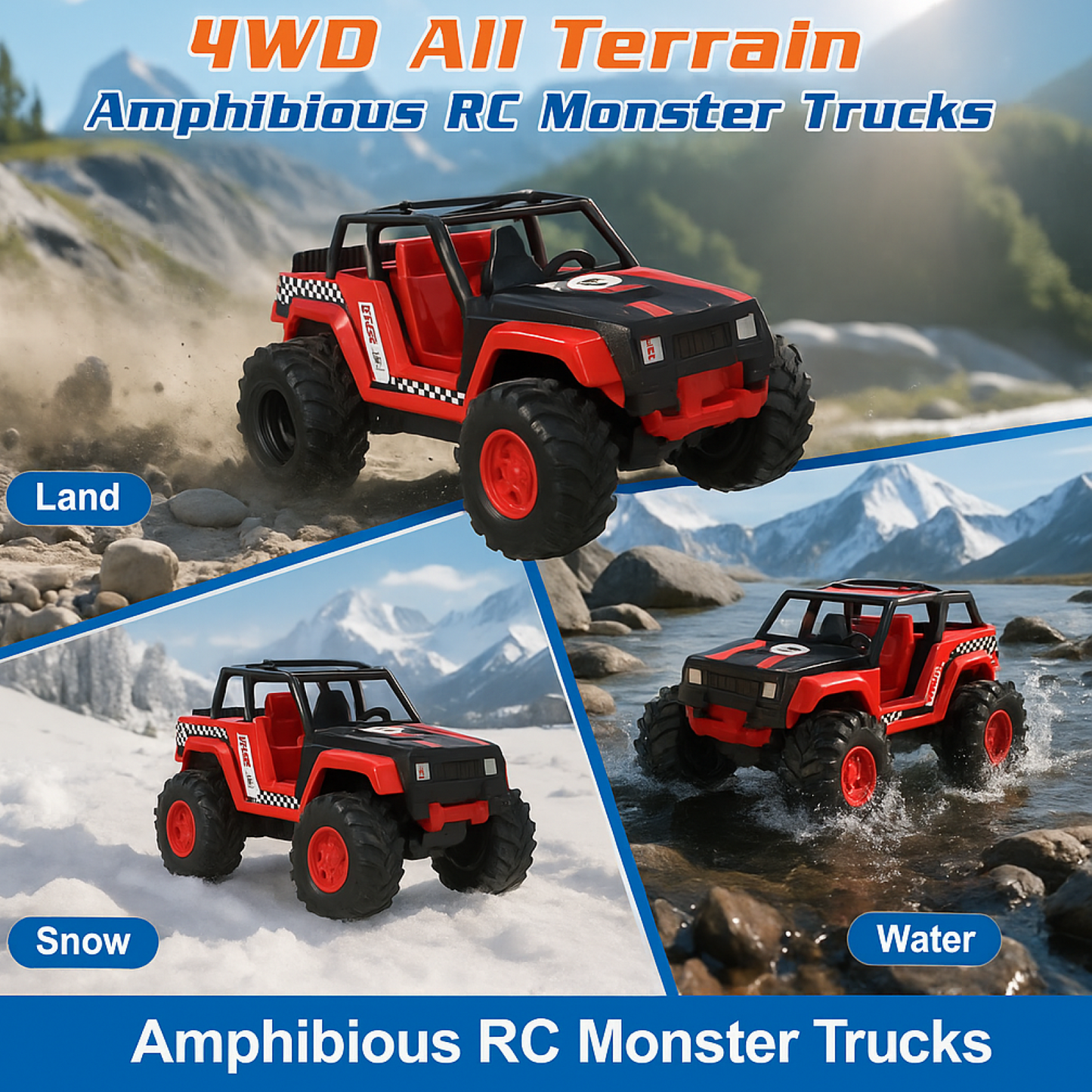 Funwoods Free-Wheel Racing Jeep Toy Car - (1 Pc) signaturekarts