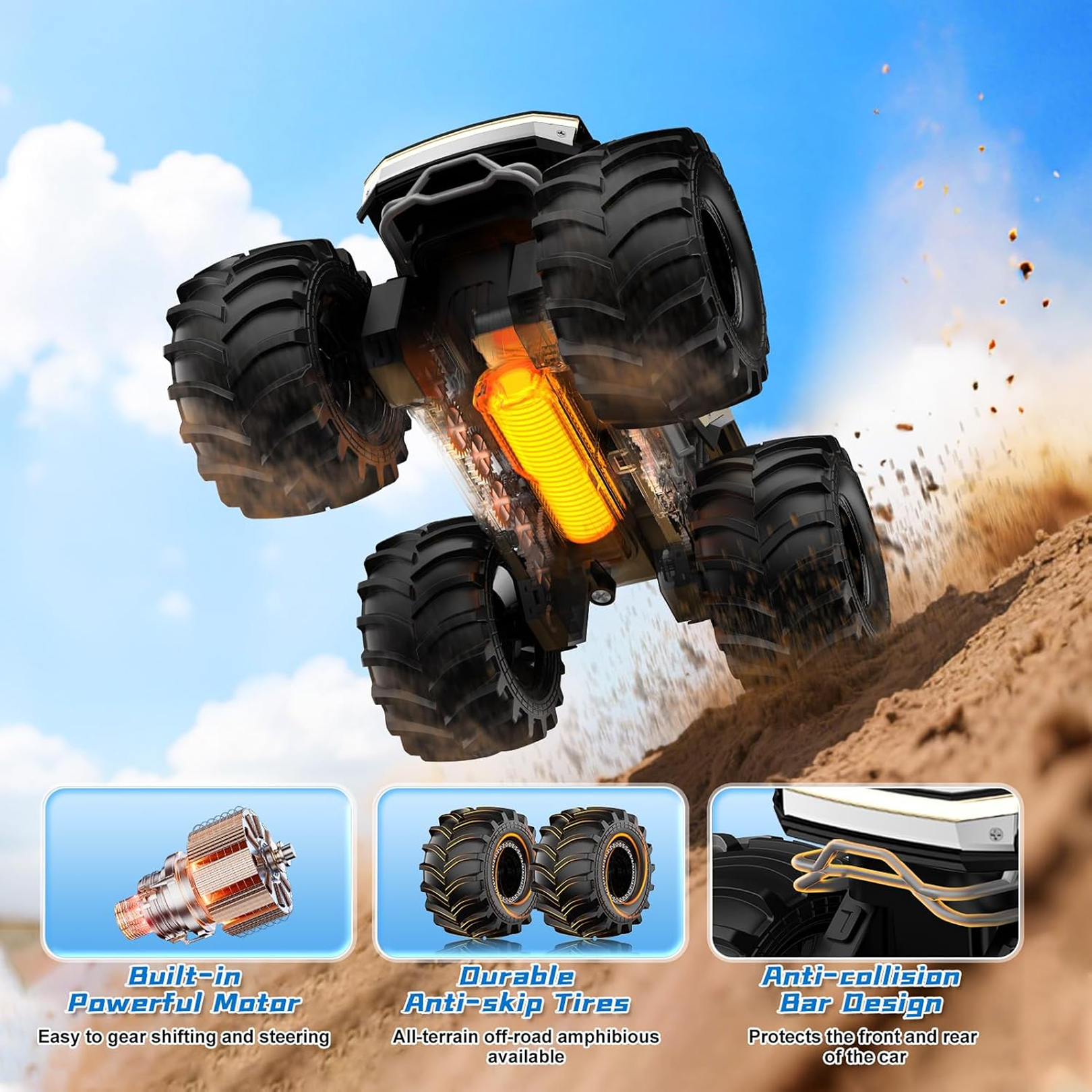 Funwoods Free-Wheel Racing Jeep Toy Car - (1 Pc) signaturekarts