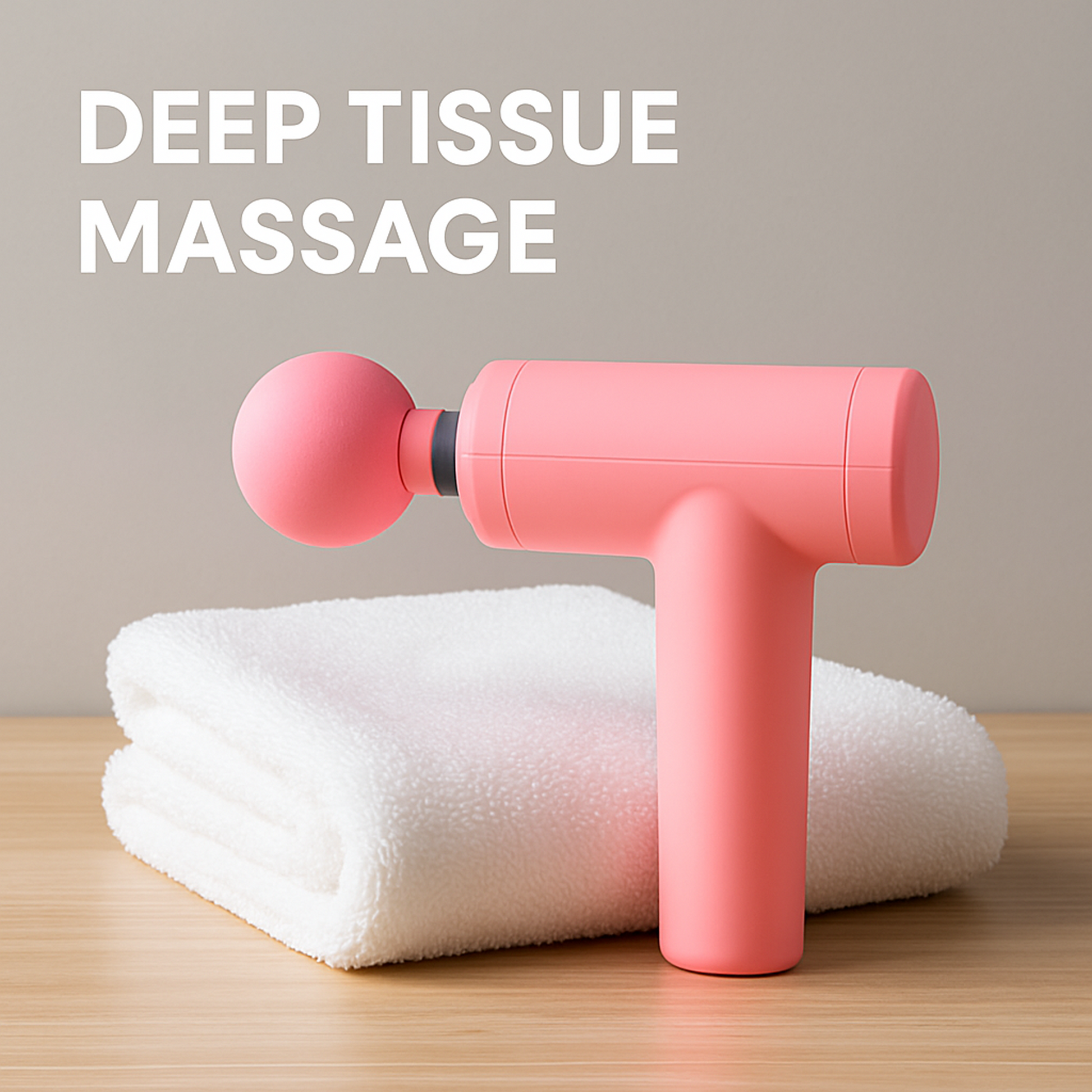 Massage Gun Deep Relax, Powerful Muscle Massager, USB Chargeable (1 Pc) signaturekarts