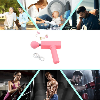 Massage Gun Deep Relax, Powerful Muscle Massager, USB Chargeable (1 Pc) signaturekarts