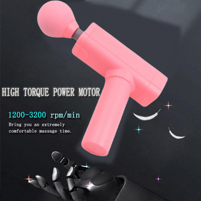 Massage Gun Deep Relax, Powerful Muscle Massager, USB Chargeable (1 Pc) signaturekarts