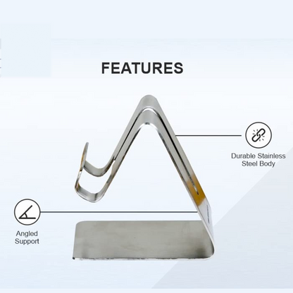 Stainless Steel Universal Mobile & Tablet Stand Holder - (1 Pc) signaturekarts