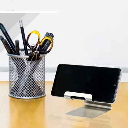 Stainless Steel Universal Mobile & Tablet Stand Holder - (1 Pc) signaturekarts