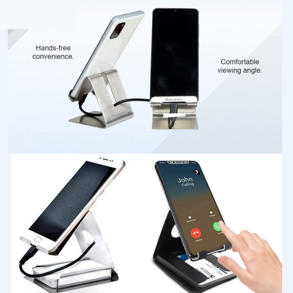 Stainless Steel Universal Mobile & Tablet Stand Holder - (1 Pc) signaturekarts