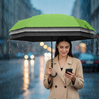 Foldable UV & Rain Umbrella with C-Shaped Handle – Kids (1 Pc / Mix Color) Signaturekarts