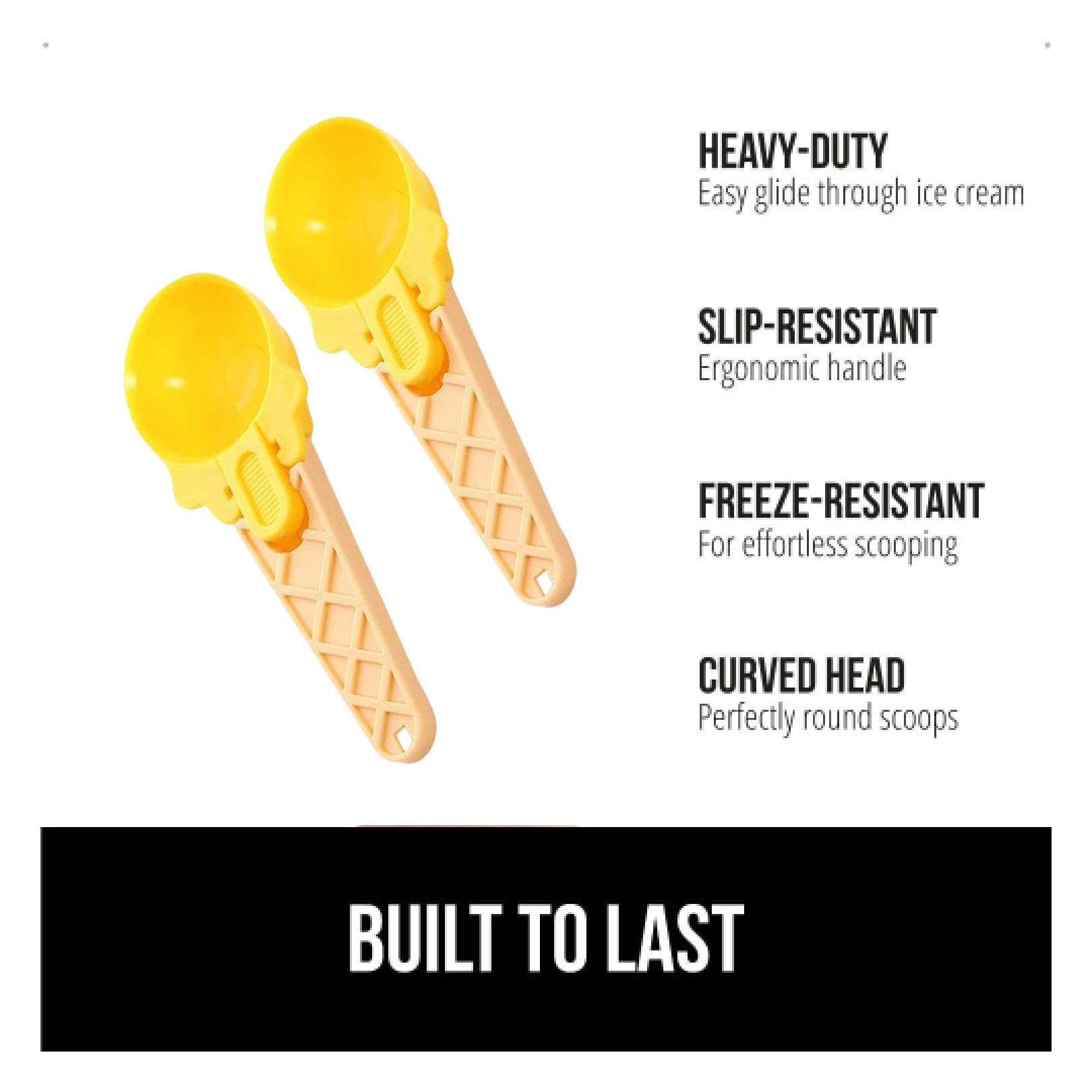 2-Piece Plastic Ice Cream & Watermelon Scooper with Trigger Dipper signaturekarts