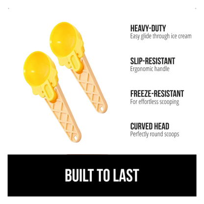2-Piece Plastic Ice Cream & Watermelon Scooper with Trigger Dipper signaturekarts
