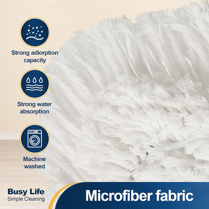 Adjustable 360° Flat Hand Mop: Floors, Walls, Ceilings (Easy Squeeze) signaturekarts