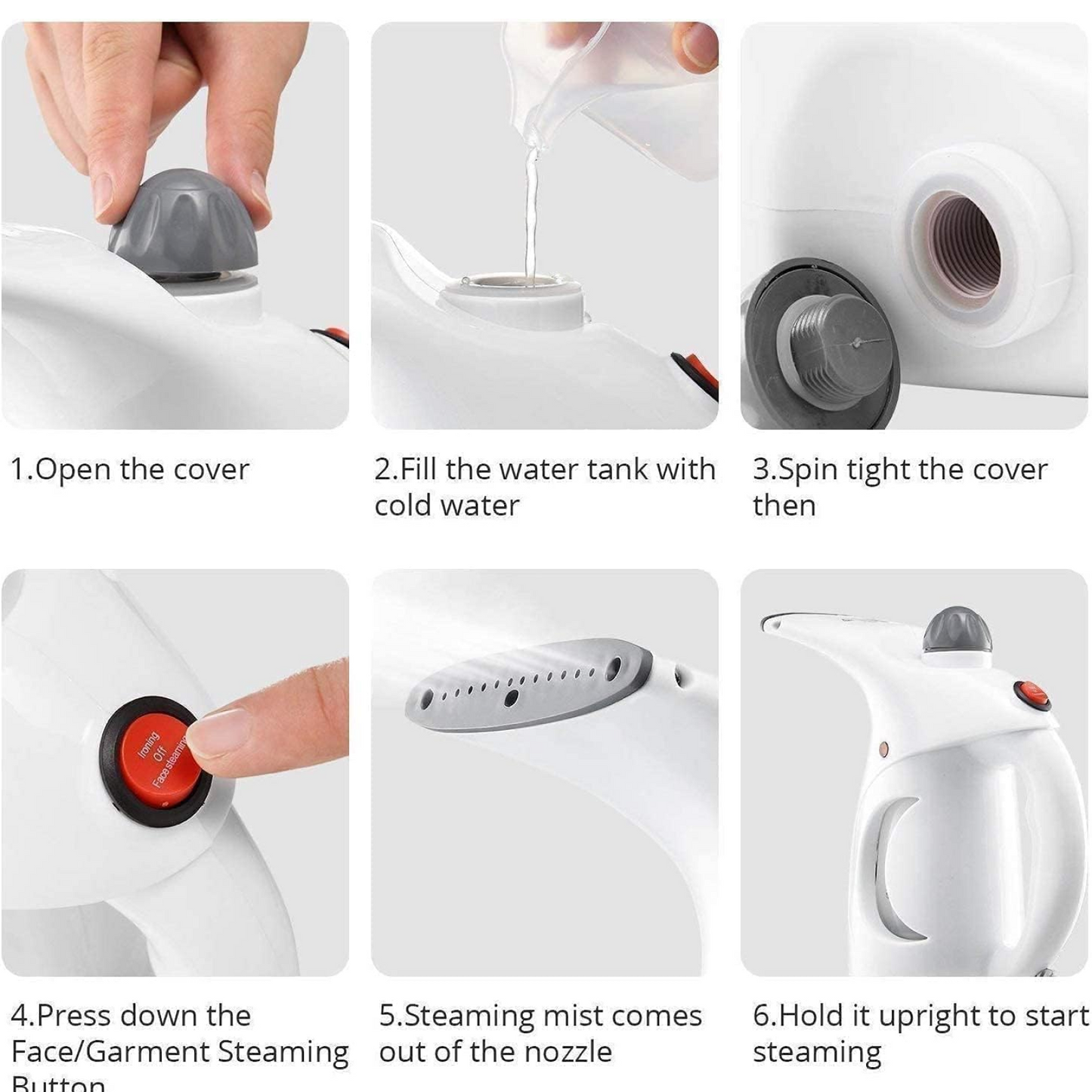 Portable Handheld Garment & Facial Steamer (1 Pc) signaturekarts