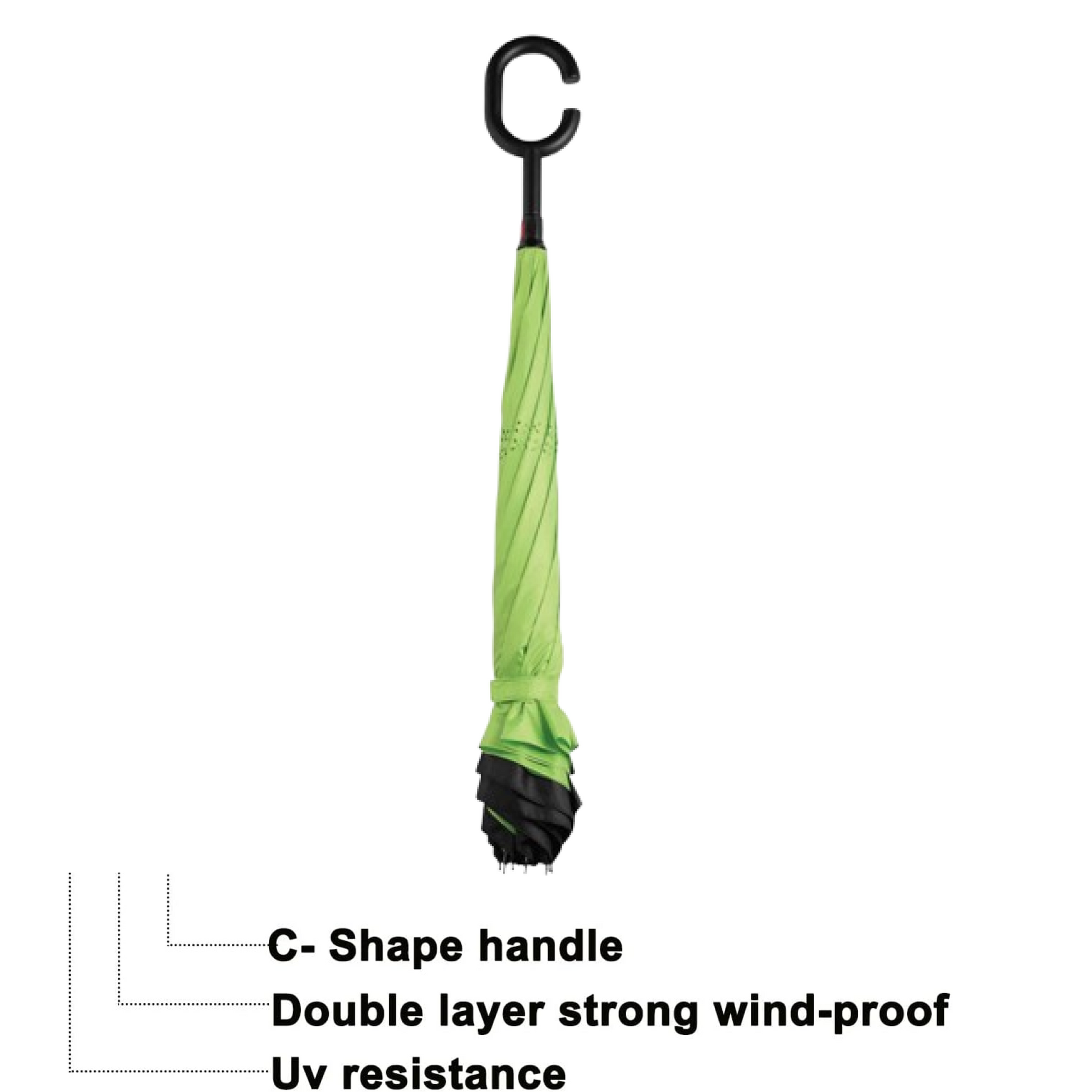 Foldable UV & Rain Umbrella with C-Shaped Handle – Kids (1 Pc / Mix Color) Signaturekarts