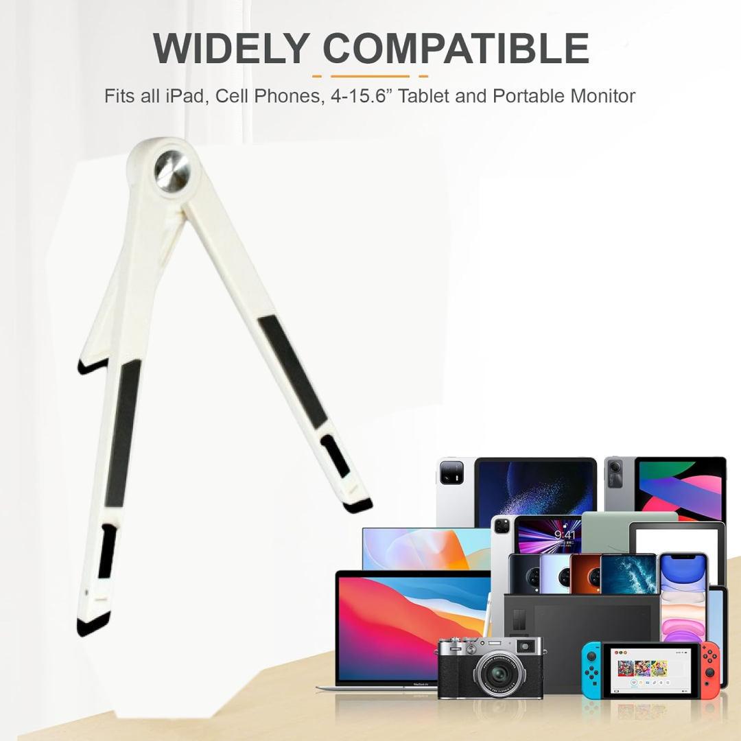 Slim Tablet Mobile Stand Adjustable Foldable Tablet Stand Scaffold (1 Pc) Your Brand
