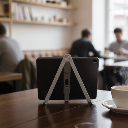 Slim Tablet Mobile Stand Adjustable Foldable Tablet Stand Scaffold (1 Pc) Your Brand