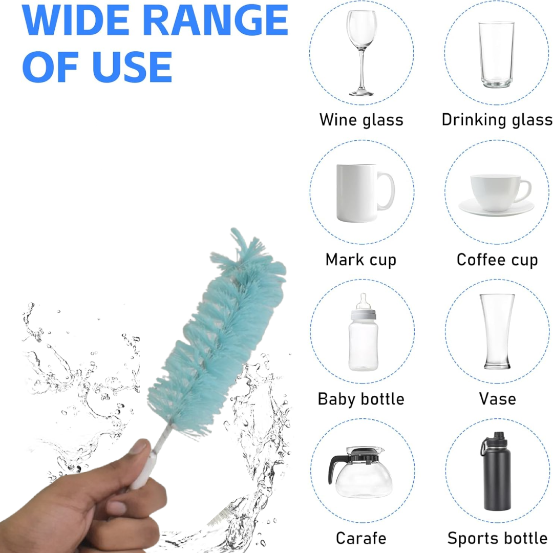 Long Handle Bottle Brush for Jars, Bottles & Containers Cleaning Your Brand