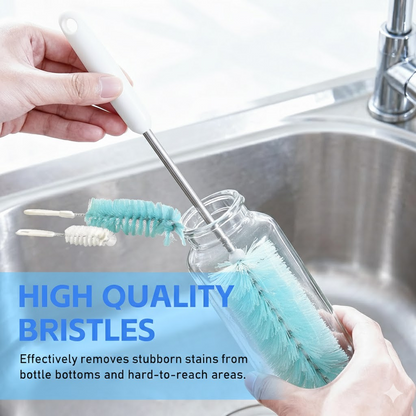 Long Handle Bottle Brush for Jars, Bottles & Containers Cleaning Your Brand