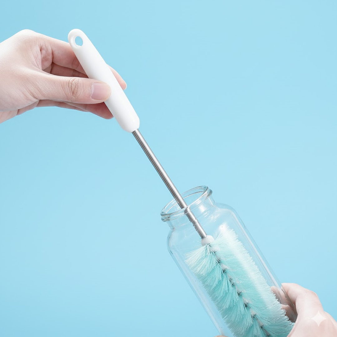Long Handle Bottle Brush for Jars, Bottles & Containers Cleaning Your Brand