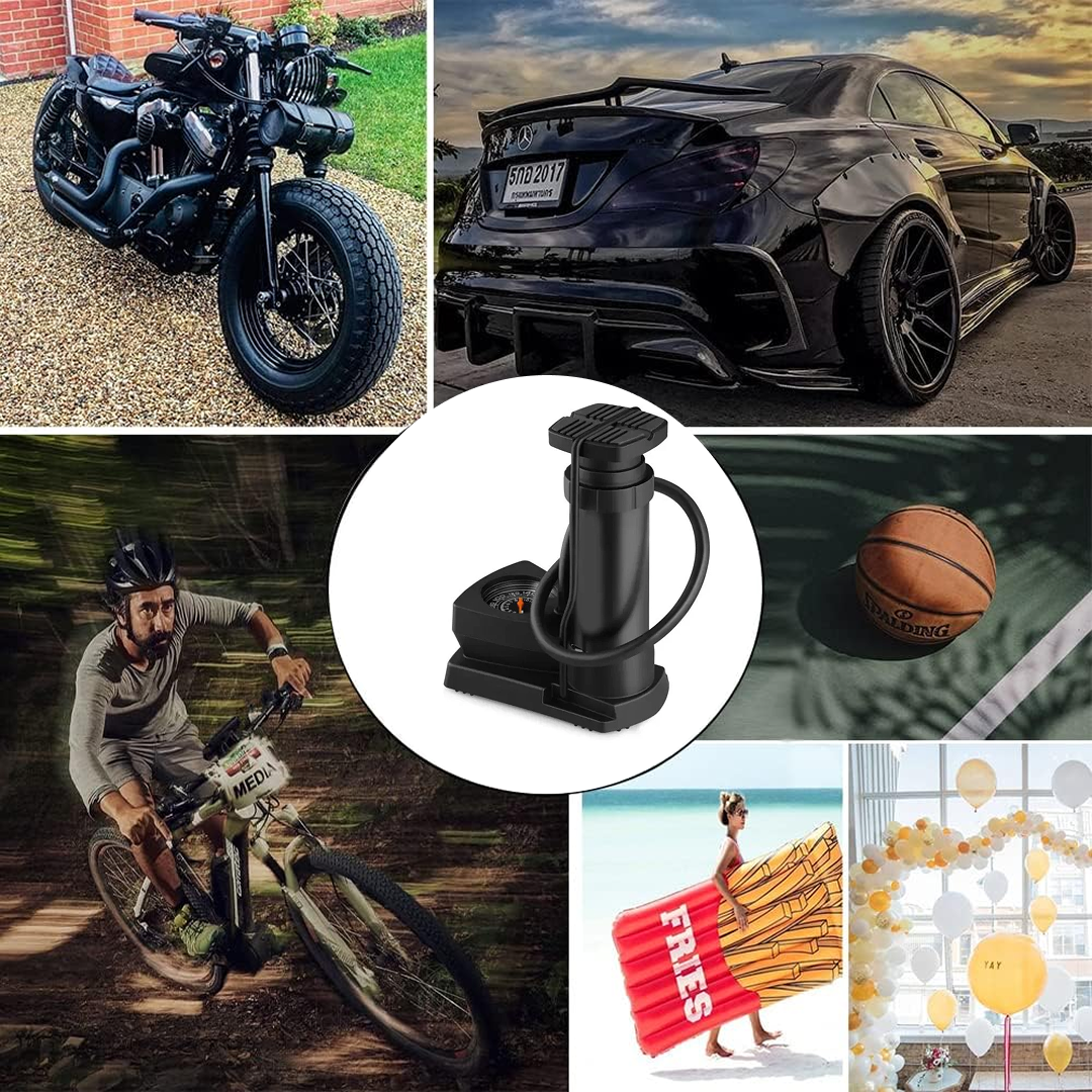 Mini Foot Pump Inflator For  Bike and car Your Brand
