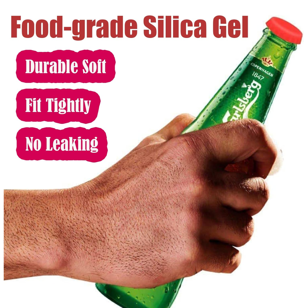 Beer Savers Caps for Soda & Bottles (6-Piece) Your Brand