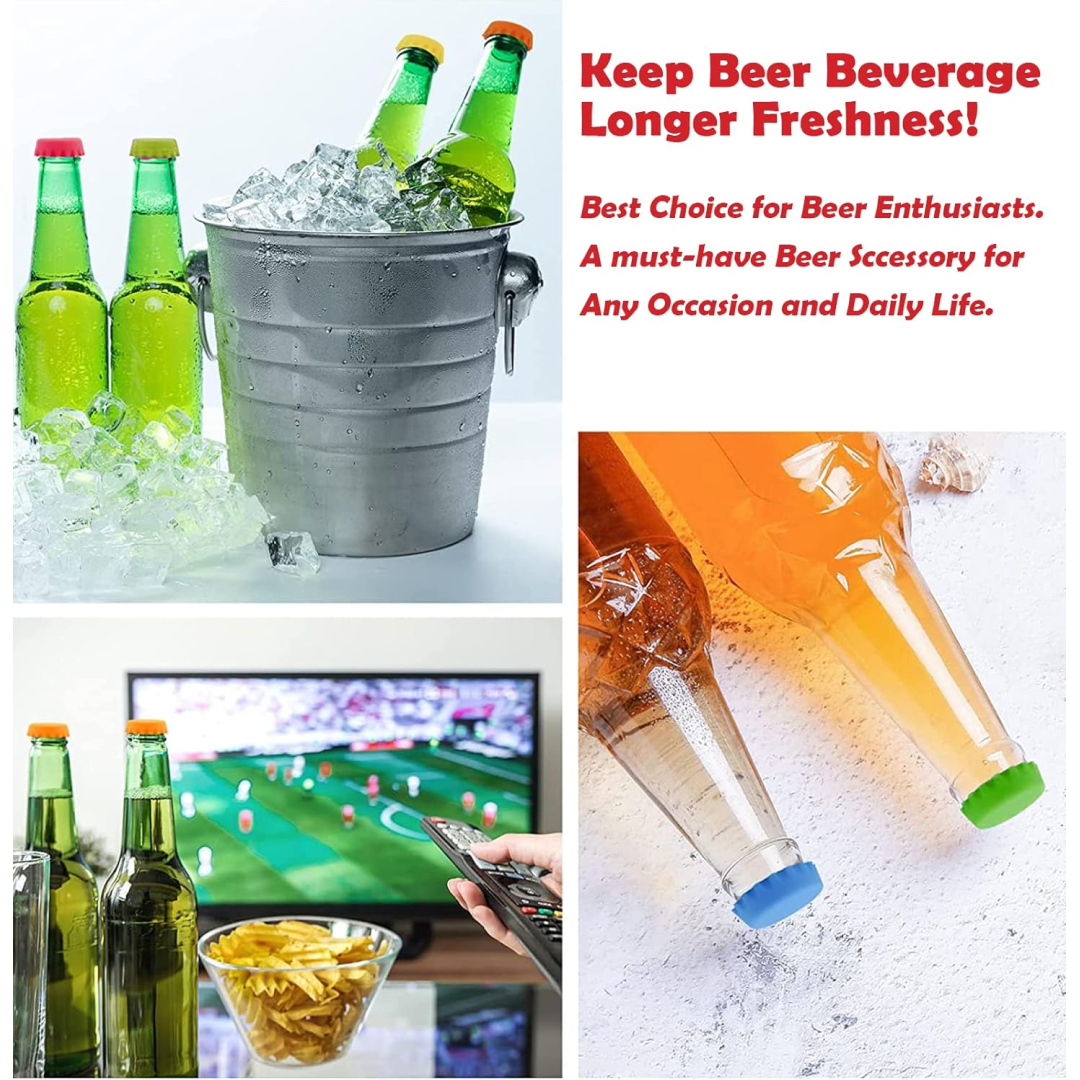 Beer Savers Caps for Soda & Bottles (6-Piece) Your Brand