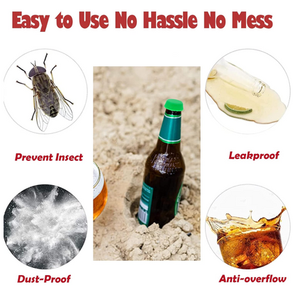 Beer Savers Caps for Soda & Bottles (6-Piece) Your Brand