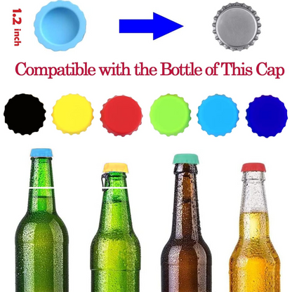 Beer Savers Caps for Soda & Bottles (6-Piece) Your Brand