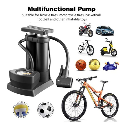 Portable Mini Bike Pump with Gauge Your Brand