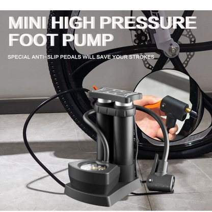 Portable Mini Bike Pump with Gauge Your Brand