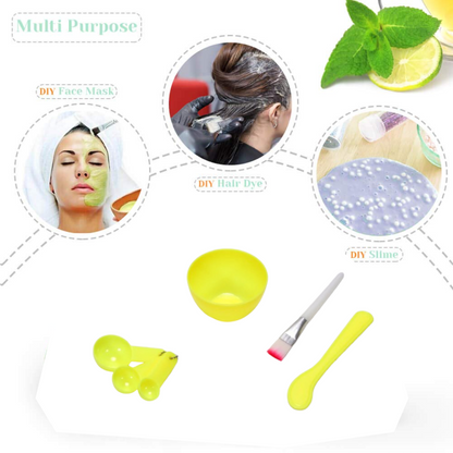 Facial Mask Bowl Set for Girls (6-Pcs) Your Brand