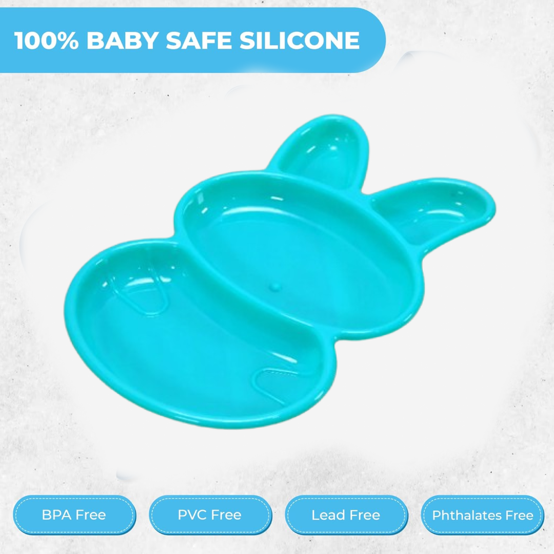 6-Piece Rabbit Shape Dish Set for Kids (Multicolor) Your Brand