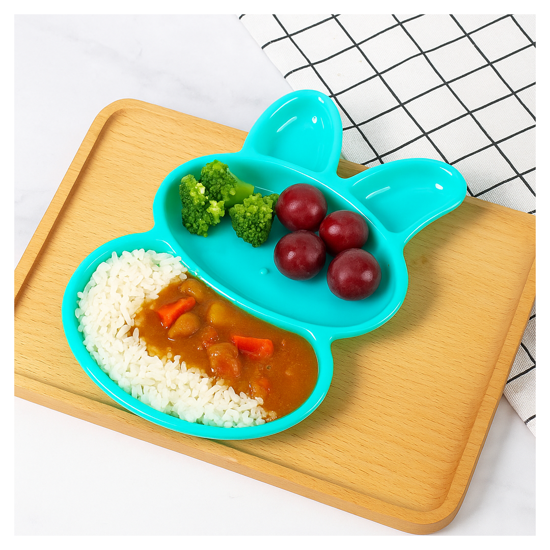 6-Piece Rabbit Shape Dish Set for Kids (Multicolor) Your Brand
