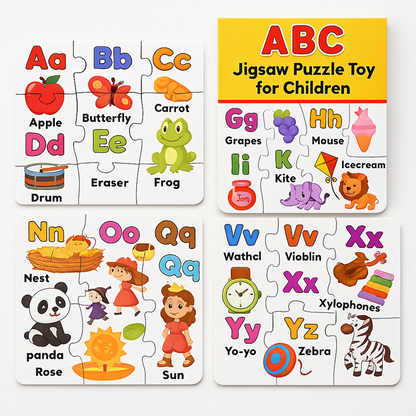 ABC Jigsaw Puzzle Toy for Children (4-Pcs Pack) Your Brand