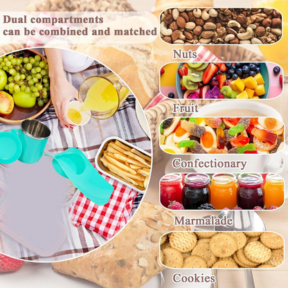 Snack Tray with 350ml Steel Cup for Kids & Home Use Your Brand