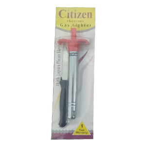 Stainless Steel Electronic Gas Lighter and Knife (2 in 1) signaturekarts