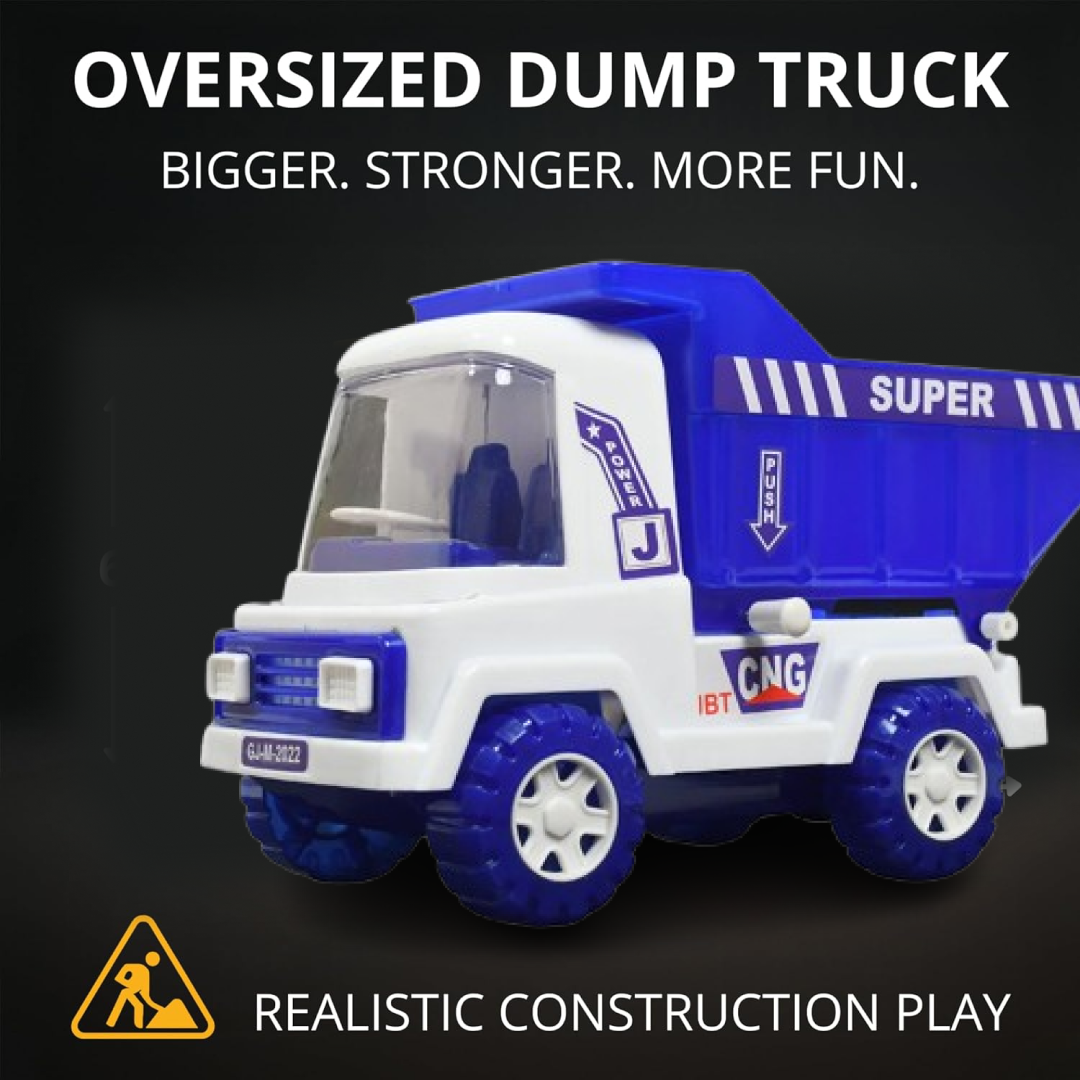 Big Friction Powered Dumper Truck Toy for Kids Your Brand