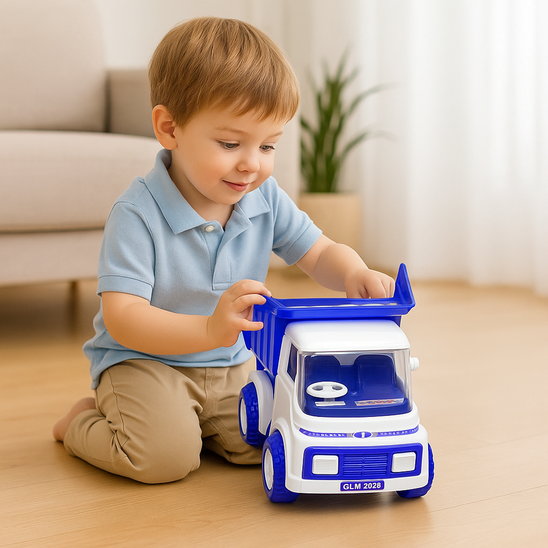 Big Friction Powered Dumper Truck Toy for Kids Your Brand