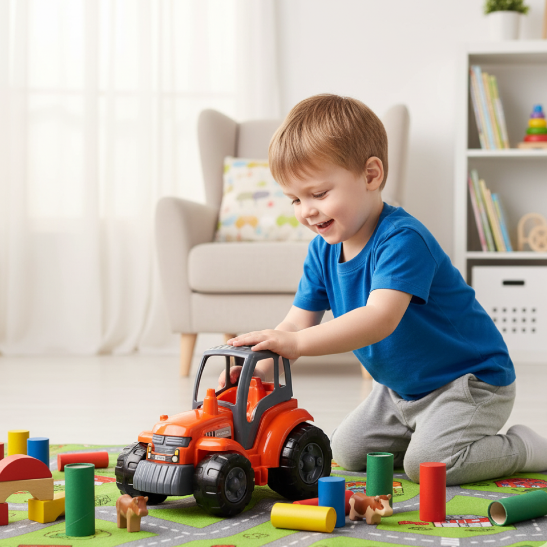 Funwoods Kids Friction Powered Tractor Toy - (1 Pc) signaturekarts