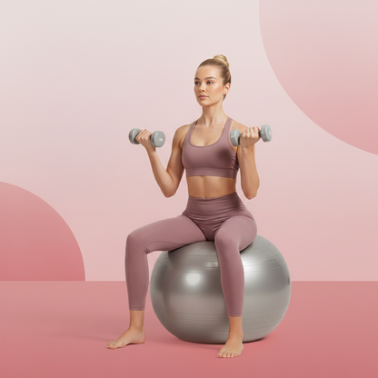 Heavy Duty Gym Ball Non-Slip Stability Ball with Foot Pump for Total Body Fitness Signature Kart