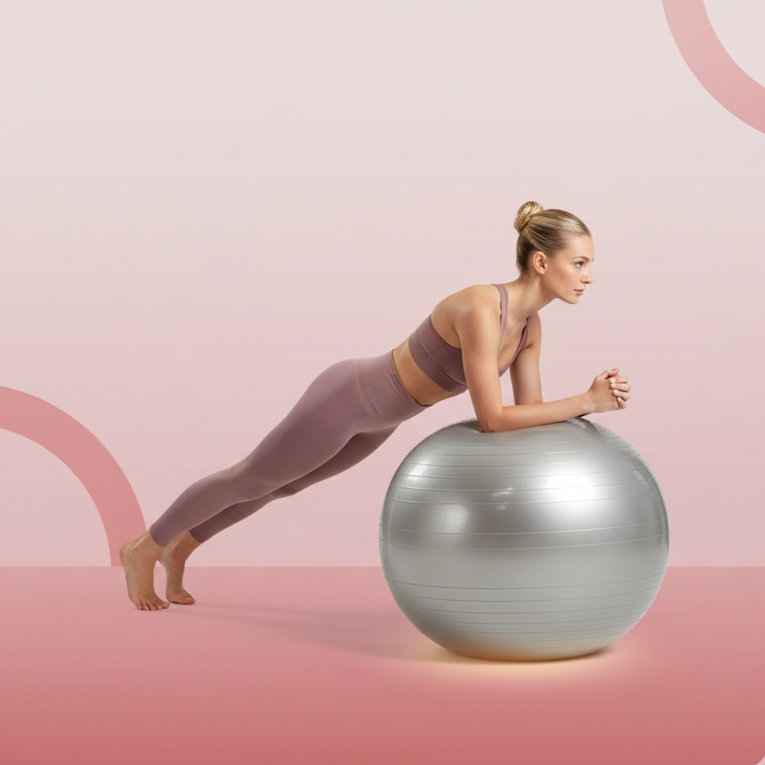 Heavy Duty Gym Ball Non-Slip Stability Ball with Foot Pump for Total Body Fitness Signature Kart
