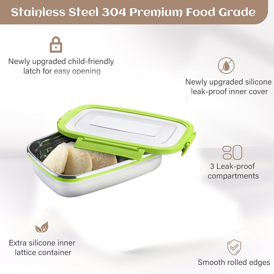 Ganesh Junior Stainless Steel Lunch Pack for Office & School Use Your Brand