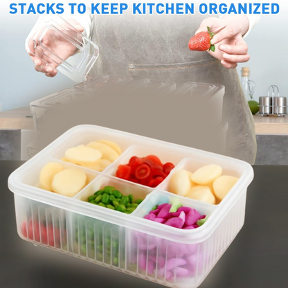 Fridge Storage Box – Freezer & Kitchen Organizer for Vegetables & Food (1 Pc) signaturekarts