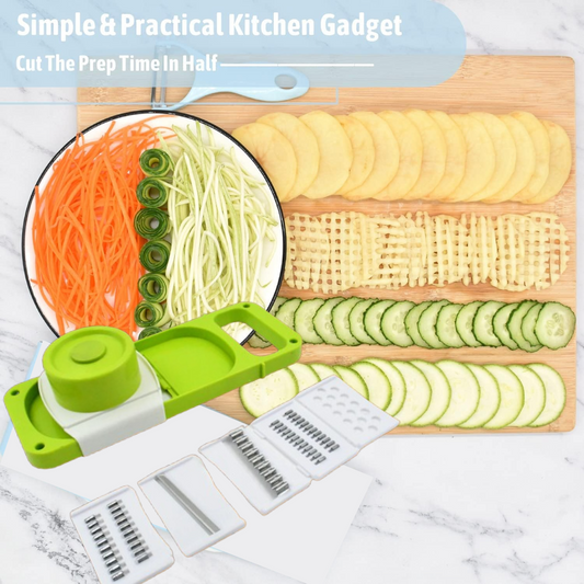 Slicer for Kitchen 5 in 1 Foldable Vegetable Slicer Blade Potato Cutter signaturekarts