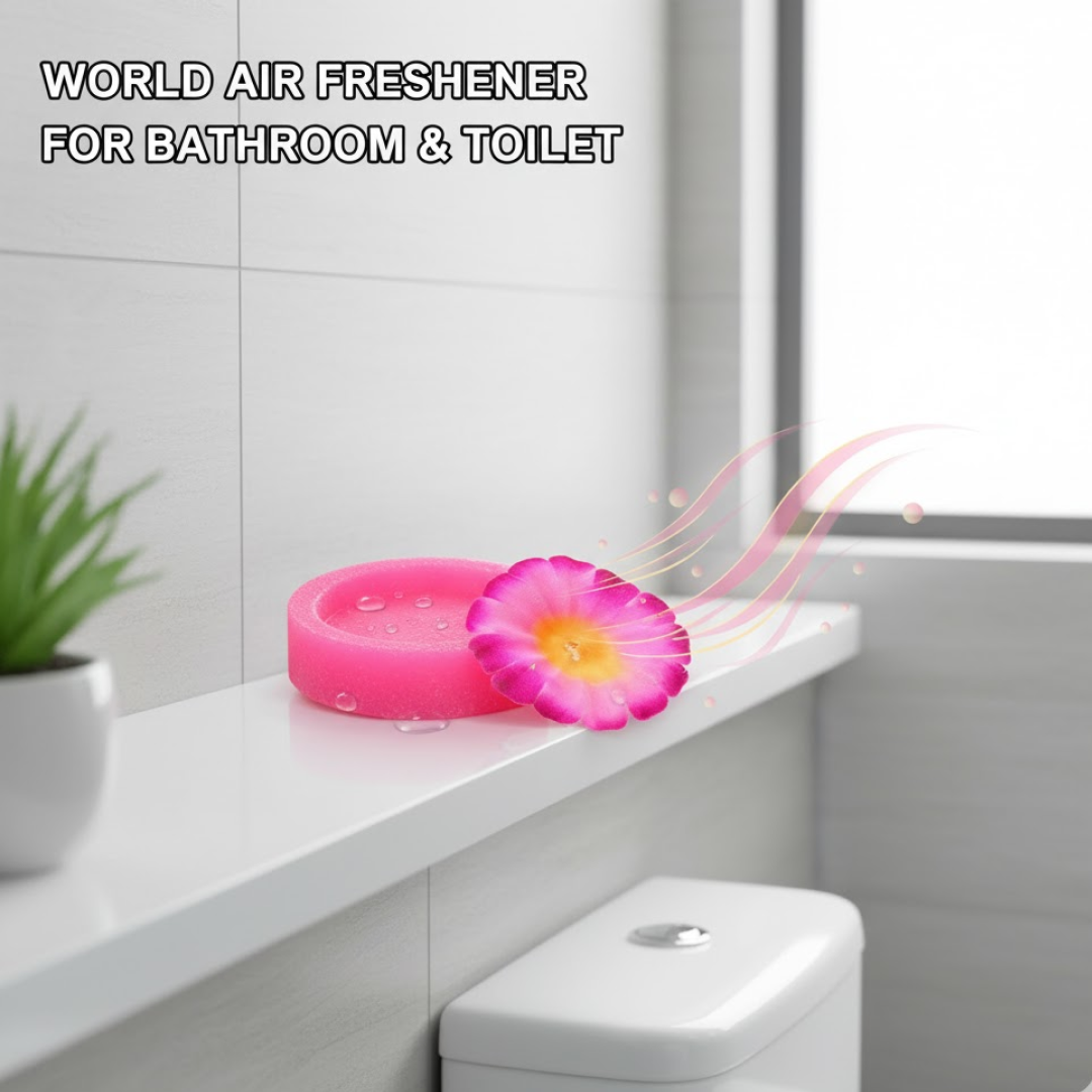World Air freshener Flowers Block for Bathroom and Toilet Your Brand