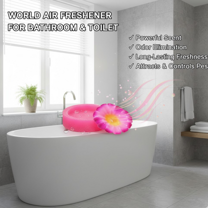 World Air freshener Flowers Block for Bathroom and Toilet Your Brand