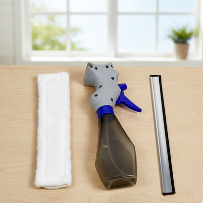 Plastic Easy Glass Cleaner 3 in 1 Spray Type Cleaning Brush, Pack of 1 Your Brand