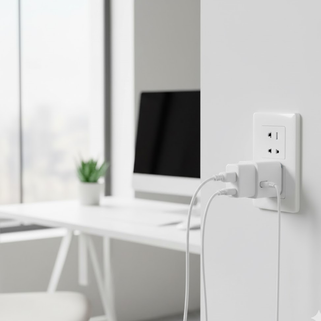5-Way 2 Pin Multi-Plug Socket / Converter (1 Pc) Signaturekarts